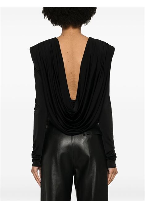 Black draped low-back top - women MAGDA BUTRYM | 209524BLK